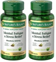 Nature's Bounty Mental Fatigue and Stress Relief, Rhodiola Supplement, 400 mg, Capsules, 30 Count (Pack of 2)