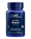 Life Extension No Flush Niacin, B3 pour la santé cardiaque, le cholestérol et le soutien énergétique, non-OGM, sans gluten, 100 capsules