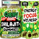Pure Himalaya Shilajit Gummies - High Potency Gold Grade Resin - Energy Boost en Immune Ondersteuning voor mannen en vrouwen met Ashwagandha en Shatavari - Apple & Kiwi