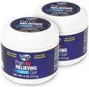 Gel de soulagement de la douleur de Goo bleu – pour le dos, le cou, la douleur musculaire et articulaire, refroidissement à action rapide et soulagement apaisant avec 100% huile Emu pure, 4 oz (2 pack)