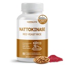 NATTOKINASE 11-in-1 Formula - with Red Yeast Rice Coenzyme Q-10 Quercetin, Milk Thistle, Resveratrol - Non-GMO, Gluten-Free, Soy-Free