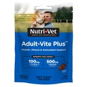 Nutri-Vet Adult-Vite Plus Honden Multivitamine Zachte Kauwen, Dagelijkse Honden Supplement met Vitaminen Mineralen en Antioxidanten, Ondersteunt huid, Immune, Gezamenlijke, en Gut Health, Smakelijke Kip smaak, 70 Tellen