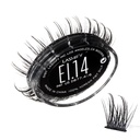Lashify Extreme Ice 14mm Gossamer DIY Extensions de cils Recharge, la première lache à double fibre qui présente à la fois des fibres minces et épaisses, noir, facile faux cils
