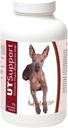 Gezonde rassen Xoloitzcuintli Cranberry kauwtabletten - UT ondersteuning - effectief in het helpen bestrijden van schadelijke bacteriën & voorkomen infectie in de blaas van uw hond - 75 Tel.