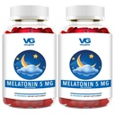 VITA GLOBE Melatonine 5mg Slaaphulp Gummy Vitaminen- Non-GMO, Vegan en slaaphulp Supplement, Verlicht af en toe slapeloosheid, 100 Tellen (pakket van 2)