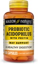 Mason Natural Acidophilus met pectinecapsules, Digestieve hulp - 100 Ea