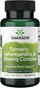 Swanson Full Spectrum Turmeric Ashwagandha & Ginseng Complex 60 capsules