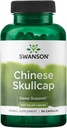 Swanson Chinese Skullcap - Herbal Supplement Promoting Relaxation & Slaapondersteuning - Flavonoid Formula to Help Soothe Nerves - (90 Capsules, 400mg Elk)