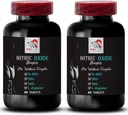 Trainingssupplement - NITRIC OXIDE BOOSTER - stikstofmonoxide, stikstofmonoxide supplementen voor mannen, lichamelijke activiteit, krachtondersteuning, power boost, A-AKG, spierondersteuning 2 Fles 120 tabletten