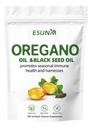 Oregano Softgels, Oregano Olie met Zwarte Zaadolie bevordert seizoensmatige Immune Health and Harnesses, Oregano Oil Supplement Capsules, Non-GMO, Glutenvrij, 300 Softgel Capsules Dieetsupplement