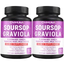 Sourop Graviola Capsules avec Elderberry, Curcumine curmérique et plus - 120 Capsules pour 4 mois d'approvisionnement (paquet de 2)