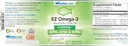 Supplément d'huile de poisson EZ Omega-3 Atlantic Menhaden 2000 mg, sans Burp, fabriqué aux États-Unis, parfait équilibre de l'EPA+ DHA + DPA 120 Softgels