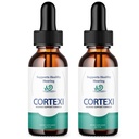 (2 Pack) Cortexi oordruppels - Officiële Formule - Cortexi Tinnitus Behandeling Cortexi Horen Ondersteuning Drops, Cortexi voor rinkelen in de oren, Cortexi supplement Drops Maximale sterkte Nieuw verbeterd (2 oz)