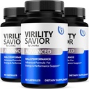 (3 Pack) VirilitySavior Pillen, VirilitySavior, VirilitySavior Capsules Geavanceerde Formule, Officiële VirilitySavior Alle Natuurlijke Capsules, VirilitySavior Pillen Reviews, 180 Capsules voor 3 maanden