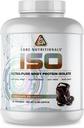 Noyaux nutritionnels ISO, 100 % microfiltrés, zéro remplissage artificiel, 25g d'isolat de protéines de lactosérum, 80 portions (décennie du chocolat)