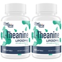 Liposomale L-Theanine 500mg, Complex met GABA 200mg & Magnesium 100mg, Extra Sterktesupplement voor kalmte, ontspanning en concentratie, Glutenvrij - 120 capsules