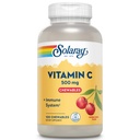 SOLARAY Kauwbare vitamine C 500 mg, Natuurlijke kersensmaak met natuurlijke zoetstoffen, Antioxidant en Immuun Ondersteuning Supplement met Whole Food Base, 60-dagen garantie, 100 porties, 100 kauwtabletten
