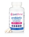 Just Thrive Probiotic & Antioxidant Supplement - 100% Spore Based Digestieve en Immuun Ondersteuning - Glutenvrij, 90 Caps