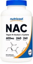 Nutricost N-Acetyl L-Cysteine (NAC) 600mg, 240 Vegetarische Capsules - Vegan, Non-GMO, Glutenvrij