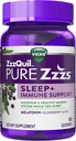 ZzzQuil Pure Zzzs Slaap + Immune Ondersteuning Melatonine Slaaphulp Gummies met Vlierbes, Zink, Kamille, Lavendel, & Valeriaan Root, 1mg per Gummy, 60 ct