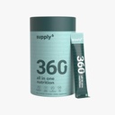SUPPLY6 360 Greens Poudre avec 80+ Superfoods, Herbes ayurvédiques, Vitamines, Minéraux, Probiotiques et Botaniques.