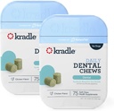 Kradle Dental Kauwen voor honden - Ashwagandha Pyridoxine HCL Powder - Nighttime Dental Routine - Ondersteunt ontspanning & orale hygiëne - 150 Kauwen
