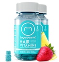 Suikerbeer haar vitamine Gummy 2 maand aanbod Extra sterkte Biotine 6000mcg, groei voor mannen & vrouwen, Vegan Vitamin B12, MSM, Inositol, Omega 3, Vlierbessen, Gecertificeerde Kosjer, Halal, Cruelty-Free