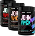 Jacked Factory X John Wick - Wick Mode Pre Workout Powder - Intense Energy, Battle-Ready Focus, Unstoppable commitment, and Sheer Will - 120 Servings (3-pack)