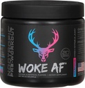 Woke Af enveloppé la poudre de pré-entraînement, énergie accrue, Miami, 333mg caféine, 20 portions
