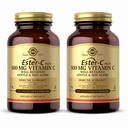 Solgar Ester-C Plus 500 mg vitamine C (Ascorbaatcomplex) - 100 plantaardige capsules, Verpakking van 2 - Antioxidant & Immune Support - Niet GGO, Veganistisch, Glutenvrij, Kosjer - 200 Totaal porties