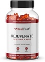 HealFast Rejuvenate Vitamine en Mineraal Gummy Supplement - Collageen Gummies + Vitaminen, Biotine en Zink - Anti Veroudering Schoonheid en huidsupplement Klinisch-gestuded en arts samengesteld - 60 Tel.