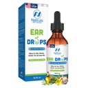 Oordruppels voor oorinfecties Alle natuurlijke Mullein Knoflook olie voor oorbellen, Zwemmer's Ear, Clogged Ears, Earwax Removal en Itchy Oorverzorging voor volwassenen, Kinderen en Huisdieren, Made in USA