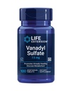 Prolongation de vie Sulfate de vanadyl, minéral tracé, Vanadium, équilibre glycémique sain, métabolisme sain, fonction hormonale, sans gluten, non OGM, végétarien – 100 comprimés