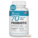 Nature's Base Probiotics 70 Miljard CFU - 10 Strains Inclusief Lactobacillus Plantarum & Lactobacillus Acidophilus Probiotic - Prebiotics for Women & Men's Digestief Health - 30 Capsules