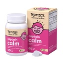 Renzo's Captain Calm Kids Magnesium Supplement met L-Theanine, Oplosbare Kids Vitaminen voor Ontspanning en Mood Support, Sugar-Free Melty Tabs, Green Apple Flavor, 60-Count (1-2 maand levering)