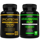 DORADO NUTRITION Epicatechin Extract 750mg per portie - (120 capsules) en Arachidonzuur Supplement 1500mg (150 capsules)