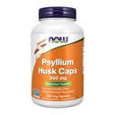 MAINTENANT Aliments suppléments, Psyllium Husk Caps 500 mg, Projet non-OGM Vérifié, fibre soluble naturelle, santé intestinale*, 500 gélules
