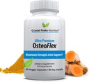 Curcuminoides organiques Ostéoflex - Turmérique naturel et biopérine pour l'absorption optimale et le soutien maximum des articulations. 60 capsules, 30 jours d'approvisionnement
