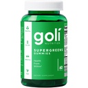 Goli SuperGreen Vitamine Gummy - 60 Telling - Essentiële Vitaminen en Mineralen - Plant-Based, Veganist, Glutenvrije & Gelatine Vrij - Gezondheid van binnen, Verpakking van 1
