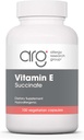 Allergy Research Group Vitamin E Succinate Supplement - for Men & Women, 400 IE D-Alpha-Tocopheryl, Antioxidant, Vegetarische Capsules - 100 Tel.