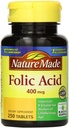 Nature Made Folic Acid 400 mcg 250 Tellen (6 verpakkingen)
