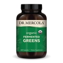 Dr. Mercola Organic Fermented Greens - Supports Daily Greens Intake - Whole Food-Based Superfood Blend - Vegetarian - Gluten-Free - 180 Capsules