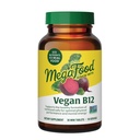 MegaFood Vegan Vitamin B12, Vitamine B Supplement met Vitamine B6, B12 Vitaminen, en Foliumzuur, Ondersteunt Cellulair Energie Productie, Zenuwstelsel Gezondheid & Cardiovasculaire Functie - 30 Tablets