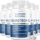 (5 verpakkingen) Neurotech IQ Brain Supplement Neurotech Iq Focus Formula Pillen (300 capsules)