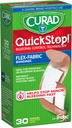 CURAD QuickStop Bleeding Control Flexibele stof Bandages, Assorted Maten, 30 Tellen