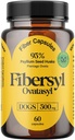 FiberSyl Ovatasyl Prebiotics for Dogs Digestive Health - Suppléments de fibre de chien pour le soulagement et le soutien de la constipation - Psyllium Husk Seed pour les problèmes de digestion des chiens - Dog Stool Hardener - 60 Capsules
