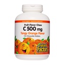 Natuurlijke factoren, Kauwbare vitamine C 500 mg, Ondersteunt Immune Health, Bones, Tanden en Gums, Tangy Orange, 180 Tellen (Pack of 1)