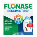 Vaporisateur anti-allergie sensimiste Flonase pour allergènes multisymptômes non somnolents – 120 sprays (paquet de 2)