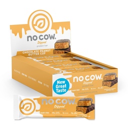 Geen koe Vegan Protein Bars, Geupgraded Pindakaas Beker 20g Plant Based Proteïne, Glutenvrij, Zuivelvrij, Sojavrij, Keto Vriendelijk, Lage Suiker, Hoge Vezel Snack Bars 