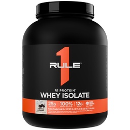 Artikel 1 R1 Proteïne Wei-isolaat - met 25 g eiwit & 6 g BCAA uitsluitend afkomstig van geïsoleerde en gehydrolyseerde bronnen voor workoutherstel (5 pond*, cookies & Crème)